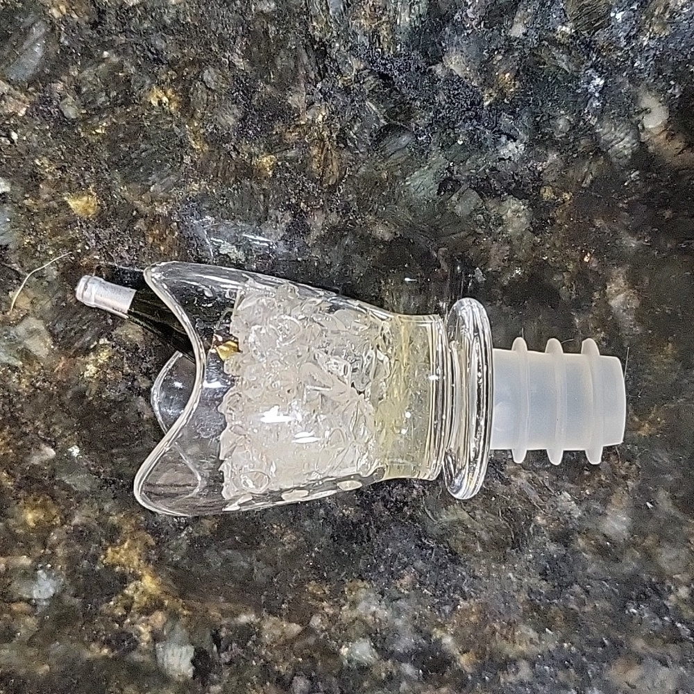 Prodyne Acrylic Bottle Stopper-Wine Bottle in Ice Bucket Stopper